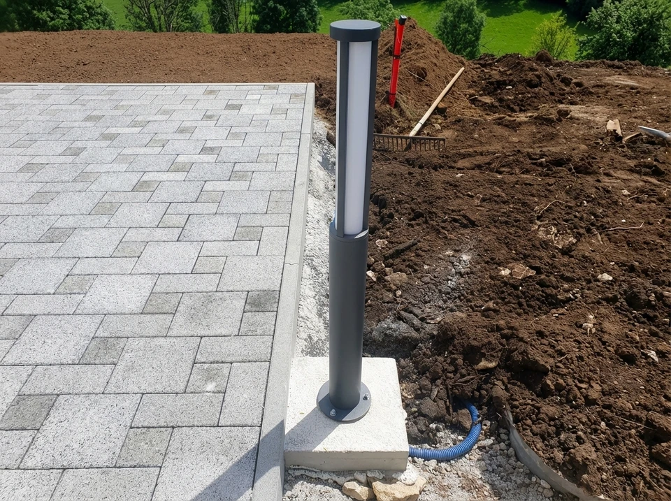 Espace de travail d'électricien avec outils et matériel électrique disposés sur surface en bois clair